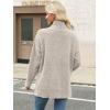imageANRABESS Women Oversized Turtleneck Long Sleeve Fuzzy Knit Slit Side Chunky Warm Pullover Sweaters 2025Beige