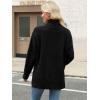imageANRABESS Women Oversized Turtleneck Long Sleeve Fuzzy Knit Slit Side Chunky Warm Pullover Sweaters 2025Black
