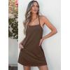 imageANRABESS Women Summer Dress 2025 Beach Vacation Outfits Tennis Athletic Workout Romper Dress Built in Shorts Travel ClothesDeep Brown