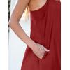 imageANRABESS Women Summer Dress 2025 Beach Vacation Outfits Tennis Athletic Workout Romper Dress Built in Shorts Travel ClothesDeep Red