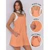 imageANRABESS Women Summer Dress 2025 Beach Vacation Outfits Tennis Athletic Workout Romper Dress Built in Shorts Travel ClothesOrange