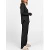 imageANRABESS Womens 2 Piece Lounge Pajama Sets Ribbed Knit Long Sleeve Tunic Tops Matching Pants Casual Fall Sleepwear OutfitsBlack