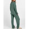 imageANRABESS Womens 2 Piece Lounge Pajama Sets Ribbed Knit Long Sleeve Tunic Tops Matching Pants Casual Fall Sleepwear OutfitsGreen