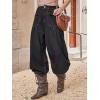 imageANRABESS Womens Baggy Jeans 2025 Fashion Mid Rise Tie Ankle Wide Leg Harem Palazzo Denim Pants with PocketsBlack