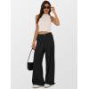 imageANRABESS Womens Baggy Jeans 2025 Fashion Mid Rise Tie Ankle Wide Leg Harem Palazzo Denim Pants with PocketsBlack Soild