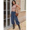 imageANRABESS Womens Baggy Jeans 2025 Fashion Mid Rise Tie Ankle Wide Leg Harem Palazzo Denim Pants with PocketsDark Blue
