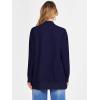 imageANRABESS Womens Cardigan Sweaters Open Front Long Sleeve Shawl Neck Dressy Casual 2025 Trendy Fall Winter Knit Outerwear CoatNavy Blue