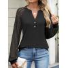 imageANRABESS Womens Lace Long Sleeve Shirts V Neck Henley Tops Dressy Casual Blouses 2025 Fall Fashion Travel OutfitsBlack