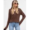 imageANRABESS Womens Long Sleeve Henley Tops Ribbed Knit Hoodie Shirts 2025 Fall Loose Fit Lightweight Hooded SweatersBrown