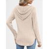 imageANRABESS Womens Long Sleeve Henley Tops Ribbed Knit Hoodie Shirts 2025 Fall Loose Fit Lightweight Hooded SweatersLight Khaki