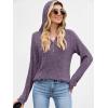 imageANRABESS Womens Long Sleeve Henley Tops Ribbed Knit Hoodie Shirts 2025 Fall Loose Fit Lightweight Hooded SweatersPurple
