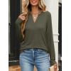 imageANRABESS Womens Long Sleeve Shirts V Neck Business Casual Work Tunic Tops Basic Tees 2025 Fall OutfitsArmy Green