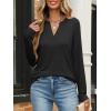 imageANRABESS Womens Long Sleeve Shirts V Neck Business Casual Work Tunic Tops Basic Tees 2025 Fall OutfitsBlack