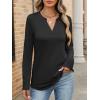 imageANRABESS Womens Long Sleeve Shirts V Neck Business Casual Work Tunic Tops Basic Tees 2025 Fall OutfitsBlack