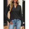 imageANRABESS Womens Long Sleeve Shirts V Neck Business Casual Work Tunic Tops Basic Tees 2025 Fall OutfitsBlack