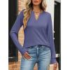 imageANRABESS Womens Long Sleeve Shirts V Neck Business Casual Work Tunic Tops Basic Tees 2025 Fall OutfitsBlue Gray