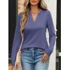 imageANRABESS Womens Long Sleeve Shirts V Neck Business Casual Work Tunic Tops Basic Tees 2025 Fall OutfitsBlue Gray