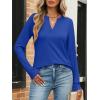 imageANRABESS Womens Long Sleeve Shirts V Neck Business Casual Work Tunic Tops Basic Tees 2025 Fall OutfitsBoyal Blue