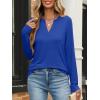 imageANRABESS Womens Long Sleeve Shirts V Neck Business Casual Work Tunic Tops Basic Tees 2025 Fall OutfitsBoyal Blue