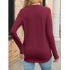 imageANRABESS Womens Long Sleeve Shirts V Neck Business Casual Work Tunic Tops Basic Tees 2025 Fall OutfitsBurgundy