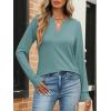 imageANRABESS Womens Long Sleeve Shirts V Neck Business Casual Work Tunic Tops Basic Tees 2025 Fall OutfitsCadet Blue