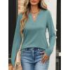 imageANRABESS Womens Long Sleeve Shirts V Neck Business Casual Work Tunic Tops Basic Tees 2025 Fall OutfitsCadet Blue