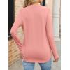 imageANRABESS Womens Long Sleeve Shirts V Neck Business Casual Work Tunic Tops Basic Tees 2025 Fall OutfitsCoral Pink