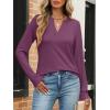 imageANRABESS Womens Long Sleeve Shirts V Neck Business Casual Work Tunic Tops Basic Tees 2025 Fall OutfitsMauve