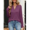 imageANRABESS Womens Long Sleeve Shirts V Neck Business Casual Work Tunic Tops Basic Tees 2025 Fall OutfitsMauve