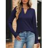imageANRABESS Womens Long Sleeve Shirts V Neck Business Casual Work Tunic Tops Basic Tees 2025 Fall OutfitsNavy Blue