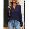 imageANRABESS Womens Long Sleeve Shirts V Neck Business Casual Work Tunic Tops Basic Tees 2025 Fall OutfitsNavy Blue