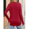 imageANRABESS Womens Long Sleeve Shirts V Neck Business Casual Work Tunic Tops Basic Tees 2025 Fall OutfitsRed