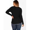 imageANRABESS Womens Long Sleeve Tunic Top 2025 Fall Sweaters Lightweight Ribbed Knit Buttons Shirts Casual Work OutfitsBlack