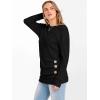 imageANRABESS Womens Long Sleeve Tunic Top 2025 Fall Sweaters Lightweight Ribbed Knit Buttons Shirts Casual Work OutfitsBlack