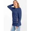imageANRABESS Womens Long Sleeve Tunic Top 2025 Fall Sweaters Lightweight Ribbed Knit Buttons Shirts Casual Work OutfitsDark Blue