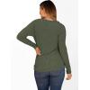 imageANRABESS Womens Long Sleeve Tunic Top 2025 Fall Sweaters Lightweight Ribbed Knit Buttons Shirts Casual Work OutfitsDeep Green