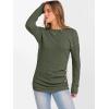 imageANRABESS Womens Long Sleeve Tunic Top 2025 Fall Sweaters Lightweight Ribbed Knit Buttons Shirts Casual Work OutfitsDeep Green