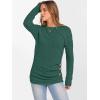 imageANRABESS Womens Long Sleeve Tunic Top 2025 Fall Sweaters Lightweight Ribbed Knit Buttons Shirts Casual Work OutfitsGreen