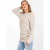 imageANRABESS Womens Long Sleeve Tunic Top 2025 Fall Sweaters Lightweight Ribbed Knit Buttons Shirts Casual Work OutfitsLight Khaki