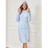 imageANRABESS Womens Nightgown Fuzzy Fleece Long Sleeve Hooded Night Gown Knit House Dress with Pocket 2025 Fall Winter LoungewearHeather Blue
