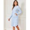 imageANRABESS Womens Nightgown Fuzzy Fleece Long Sleeve Hooded Night Gown Knit House Dress with Pocket 2025 Fall Winter LoungewearHeather Blue