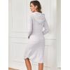 imageANRABESS Womens Nightgown Fuzzy Fleece Long Sleeve Hooded Night Gown Knit House Dress with Pocket 2025 Fall Winter LoungewearHeather Silver Grey