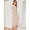 imageANRABESS Womens Nightgown Fuzzy Fleece Long Sleeve Hooded Night Gown Knit House Dress with Pocket 2025 Fall Winter LoungewearLight Khaki
