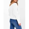 imageANRABESS Womens Off Shoulder Sweaters 2025 Fall Long Batwing Sleeve Loose Fit Knit Tops Casual Pullovers JumpersWhite