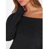 imageANRABESS Womens Off The Shoulder Sweater Dress Casual Loose Knit 2025 Fall Winter Trendy Long Sleeve Pullover Mini DressesBlack
