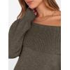 imageANRABESS Womens Off The Shoulder Sweater Dress Casual Loose Knit 2025 Fall Winter Trendy Long Sleeve Pullover Mini DressesDeep Camel