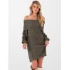 imageANRABESS Womens Off The Shoulder Sweater Dress Casual Loose Knit 2025 Fall Winter Trendy Long Sleeve Pullover Mini DressesDeep Camel