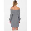 imageANRABESS Womens Off The Shoulder Sweater Dress Casual Loose Knit 2025 Fall Winter Trendy Long Sleeve Pullover Mini DressesGrey