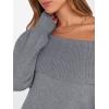 imageANRABESS Womens Off The Shoulder Sweater Dress Casual Loose Knit 2025 Fall Winter Trendy Long Sleeve Pullover Mini DressesGrey