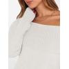 imageANRABESS Womens Off The Shoulder Sweater Dress Casual Loose Knit 2025 Fall Winter Trendy Long Sleeve Pullover Mini DressesWhite